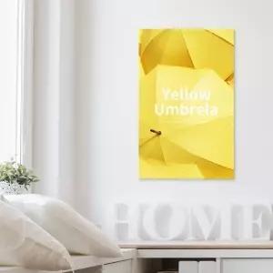 인테리어 포인트 캔버스액자 노란우산 그림 거실 카페 북유럽 소품 포스터 벽걸이