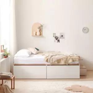 가구산책 대용량 높은수납침대SS 빅서랍 SET+유로탑 매트리스 DN7052