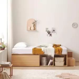 가구산책 대용량 높은수납침대Q 오픈형 SET+유로탑 매트리스 DN7062