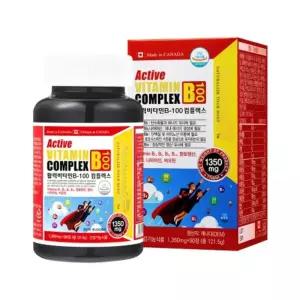 네추럴라이즈 - 활력비타민B100 컴플렉스 1350mg x 90정넘치는 맛있는1000 영양제 함유 B영양제 멀티앤미네