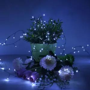 LED 24V 큐빅 200구 크리스마스전구 점멸 백색2세트LED트리구 LED추리구 장식 조명 용품 성탄절 데코 지네