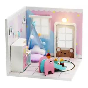 집콕 취미 DIY 미니어쳐 꾸미기 레인보우하우스만들기 콕놀이 모형 어린이선물 여아 크리스마스 어쳐 어쳐