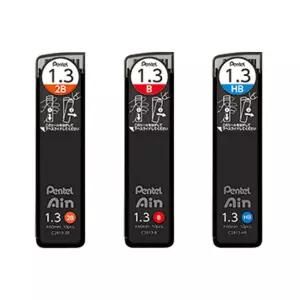 펜텔 아인 샤프심 1.3mm 10개 1세트필기용 리필 프펜슬심 프심 13MM 사무용 문구용