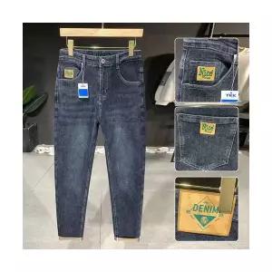 캐주얼 남성용 루즈핏 와이드핏 청바지 스판 스키니팬츠바지 봄가을 조거 자수 스포M3