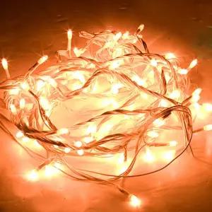 Jdt 120구 크리스마스트리용 웜색전구 6M 점멸장식램프 조명 미니