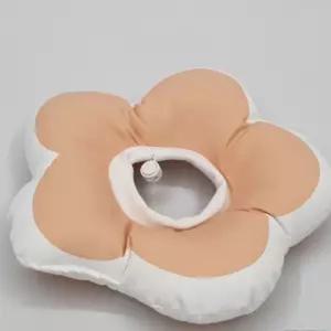 방수받침대 꽃피는 강아지 고양이 쿠션 넥카라소형견 핥음방지 습진 대용품 깔대기 깔때기 중견 대견 애깔