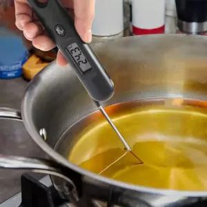 쿠킹싸인 접이식 탐침 온도계계 측정 디지탈 형계 요리 요리용 조리용 디지털 전자