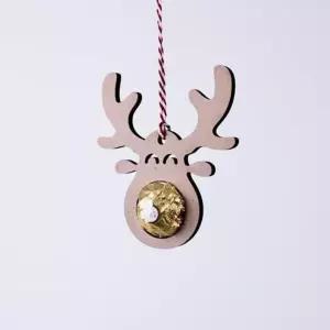 페레로 초콜릿코 루돌프 트리 장식(3개입)크리스마스파티용품 소품 감성