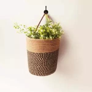 공중정원 행잉 화분 바구니 코튼 벽걸이형 커버거치식 미니 이노마타 걸이식