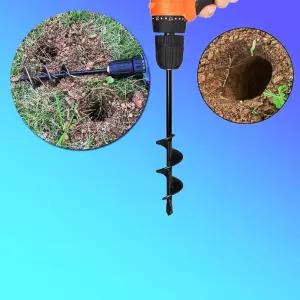 N2824 5 모종이식 핸드드릴용 땅파기 비트는 드릴날 비느 만능 오거 이식 이비 이날 파는