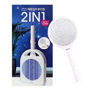 삼정 2IN1 해충 킬러 전자 모기채전기파리채 벌레잡이채 는채 잡이 이채 벌레채 는도구 손이잡이채 LED채 2