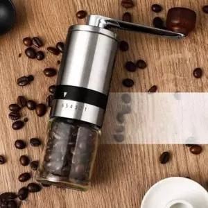 [콩심팥심]휴대용 수동 커피 핸들 조절 가능 원두 그라인더