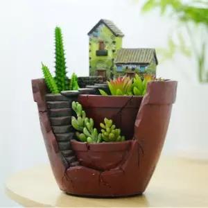 홈가든 인테리어 화분(동화의집)장식 조경 원예 식물 꽃화분 들이선물 선물용 미니 소형