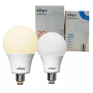 씨티오 LED 볼전구 벌브형 램프 엘이디 전등 20W 다마 현관 조명 방등 테라스 실내 화장실 베란다 천장