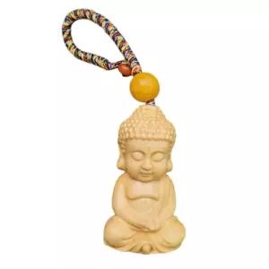 불교 용품 복을 불러오는 평안 오색실 석가모니 부처돈들어오는 재물 금전 키홀더 행운 부적 풍수 부처님