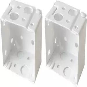 1-1/2인치 블라인드용 큐텔렉 박스 마운팅 브래킷 1세트 화이트 컬러 윈도우 블라인드 헤드레일