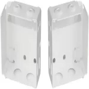 하이 프로파일 블라인드용 큐텍 2pcs 박스 마운팅 브래킷 2인치 화이트 컬러 윈도우 블라인드 헤드레일