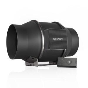 AC 인피니티 클라우드라인 프로 S6 속도 조절기가 있는 조용한 6 u201D 인라인 덕트 팬 - 난방 냉각 부스터 재배 텐트 수경 재배용 EC 모터 환기 배기