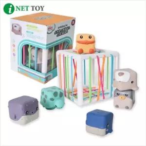 아이넷 M3A-6 소프트 스트링박스 말랑 동물 어린이교구 쌓기놀이 쌓기 삑삑이