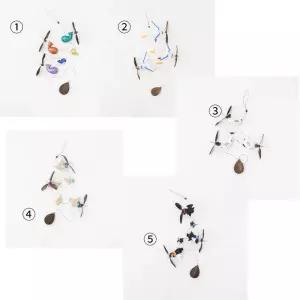 5종 바람개비 흙돼지 부엉이 코끼리 갈매기장식품 소품 인형 인테리어 벽장식 행잉