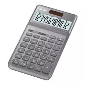 카시오)계산기(JW-200SC 그레이 12자리)일반 회색 12 간편 예쁜 고급 다용도 사무실 매장용