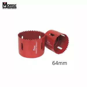 모르스 바이메탈 홀쏘 규격 64mm롱타입컷터 목재가공 플라스틱 철판 리머 커터 드릴날 카타 소형공작기계