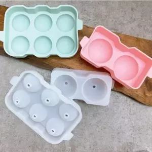 [콩심팥심]왕 얼음틀 트레이 하이볼 실리콘 아이스볼 6구 민트