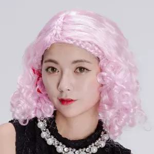 요정 핑크 가발 파티 분장 이벤트 행사 축제엽기 할로윈소품 의상 변신용품 연극 스티커사진 변장