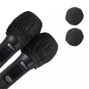 2P 부직포 마이크 1SET 커버 블랙 일회용