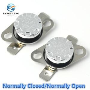 정상 폐쇄 베이클라이트 KSD-301 온도 스위치 온도조절기 센서 10A 250V 0-160 도 60 65 1 개