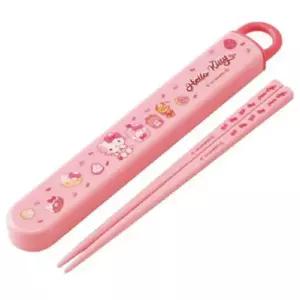 헬로키티 팬시 슬라이드 젓가락 세트 16.5cm 사무용품