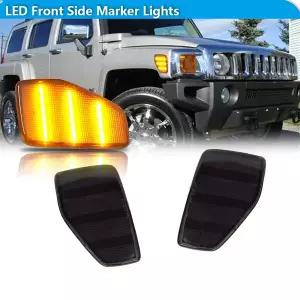 화물차차폭등 사이드등 허머 H3 2005 2006 2007 2008 2009 2010  H3T 차량용 LED 프론트 펜더 사이드 마커