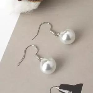 [다잇템] 여자 클래식 드롭 진주 여성스러운 골져스 귀걸이