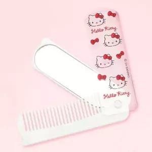 [골드스마일]헬로키티 접이형 빗거울 세트 사무용품