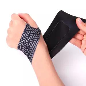 산모용 얇은 손목보호대 랩형 블랙 2P 출산 육아 압박 테이핑 스트랩