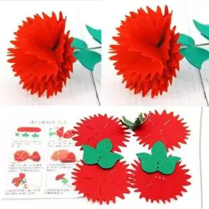 [셀러에이드]DIY 펠트 플라워 카네이션트 플라워 카네이션 빨강