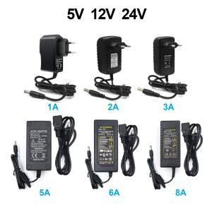 5A 스트립 8A 5V 10A 충전기 2A 변압기 플러그 어댑터 24V 3A LED UK 공급 변환 12V AU 110V 전원 EU 1A US TO 220V AC