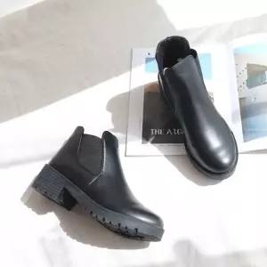 편한굽 코디 캐주얼 첼시 여자앵클 여성 앵글 부츠 부추 발편한 [f4BD558]