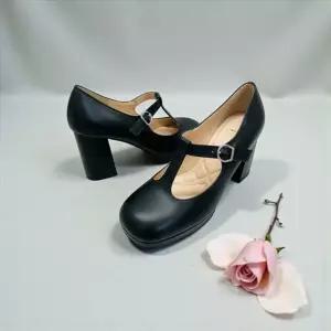 [갤러리아] 고세 데일리 여성 와이드토 가보시 T스트랩 메리제인 펌프스 GDP6S015 블랙 8cm