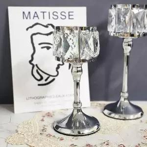 촛대 크리스탈 실버 S