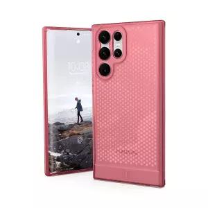 URBAN ARMOR GEAR [U] UAG 삼성 갤럭시 S22 울트라 전용 케이스 클리어 레드 클레이 루센트 슬림 핏 경량