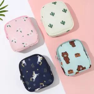방수 미니 생리대 파우치 여행용 화장품 생리 가방 립스틱 주머니 소형 작은