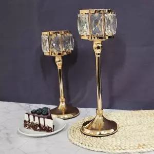 L 골드 촛대 크리스탈