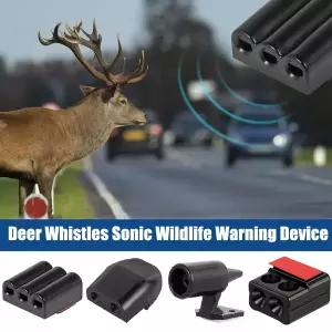 후진벨 화물차 백부져 4Pcs 사슴 퇴치 휘파람 초음파 동물 퇴치기 절약 바람 자동차 바이크 오토바이 경고
