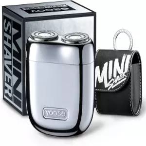 유즈 합금 미니 면도기 휴대용 전기 방수 건식 무선 60분 런타임 USB-C 충전식 간편한 청소 자석 탈착 헤드