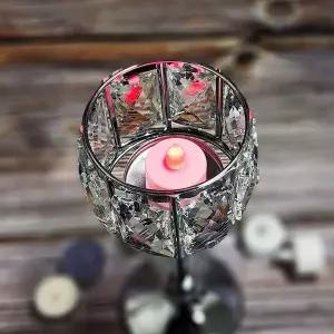 실버 M 촛대 크리스탈