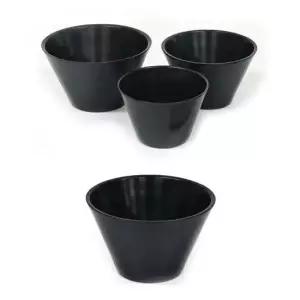 블랙 프리미엄 2중 스텐 빙수볼 샐러드볼 14cm 8호 이중그릇 디저트그릇 후식그릇 시리얼볼