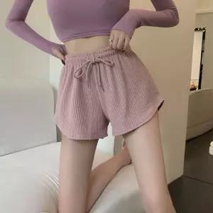 여자 홈웨어 핫팬츠 사이드 사선라인 허리밴딩 반바지 AYm7+9Kqm