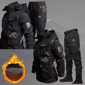 프로 겨울낚시복 방수 밀리터리 방한 선상 레저 의류 동계