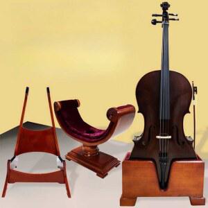 첼로 거치대 지지대 우드 현악기 가정용 비올라 첼로거치대 진열대 보관 기본형 비파